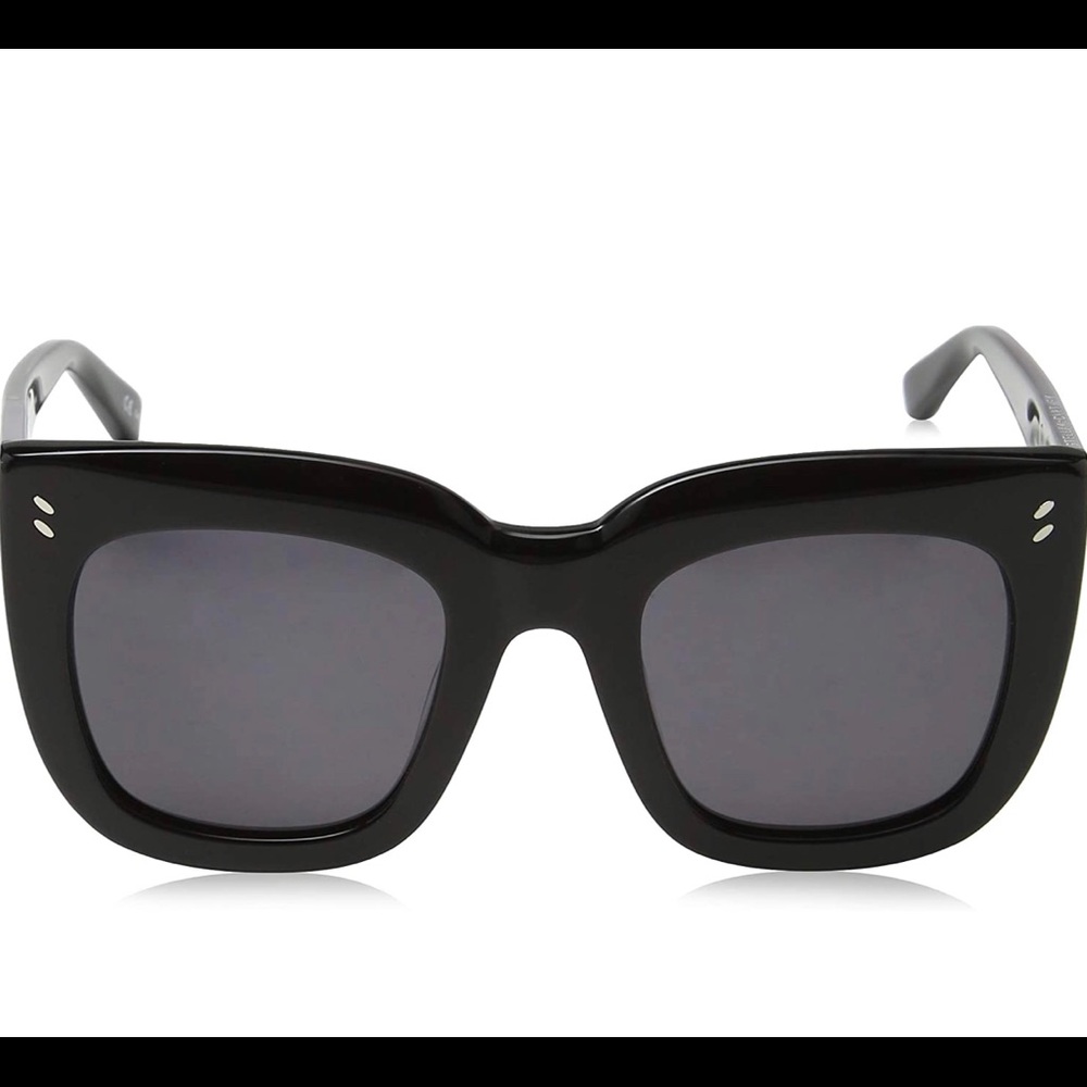 STELLA McCARTNEY SC 0033 S-001 BLACK SMOKE SUNGLASSES - Picture 2 of 12